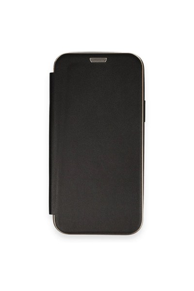 Mey İthalat®  iPhone 12 Kılıf Dolpin Kapaklı - Siyah