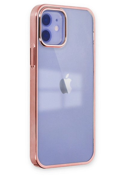 Mey İthalat®  iPhone 12 Kılıf Element Silikon - Pembe