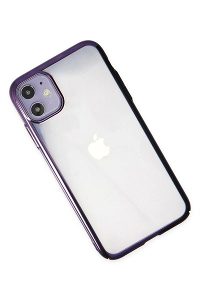 Mey İthalat®  iPhone 12 Kılıf Element Silikon - Mor