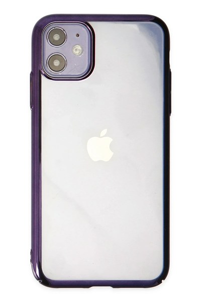 Mey İthalat®  iPhone 12 Kılıf Element Silikon - Mor