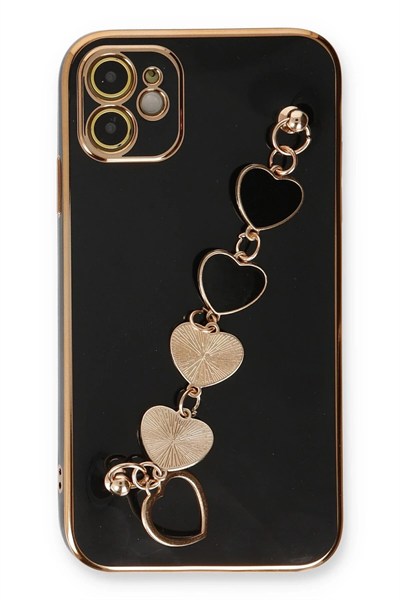 Mey İthalat®  iPhone 12 Kılıf Esila Silikon - Siyah