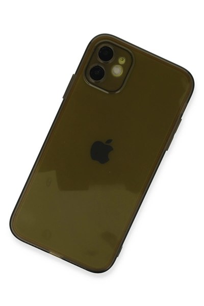 Mey İthalat®  iPhone 12 Kılıf Fly Lens Silikon - Siyah