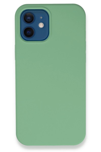 Mey İthalat®  iPhone 12 Kılıf Lansman Legant Silikon - Yeşil