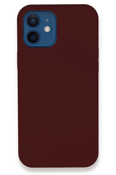 Mey İthalat®  iPhone 12 Kılıf Lansman Legant Silikon - Bordo