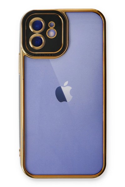 Mey İthalat®  iPhone 12 Kılıf Liva Lens Silikon - Siyah
