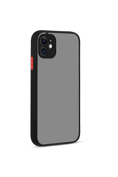 Mey İthalat®  iPhone 12 Kılıf Montreal Silikon Kapak - Siyah