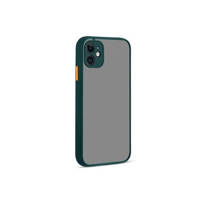 Mey İthalat®  iPhone 12 Kılıf Montreal Silikon Kapak - Yeşil