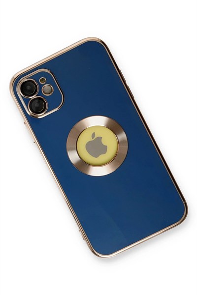 Mey İthalat®  iPhone 12 Kılıf Store Silikon - Mavi