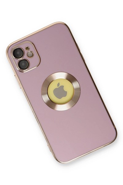Mey İthalat®  iPhone 12 Kılıf Store Silikon - Mor