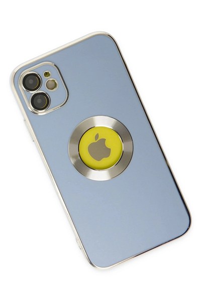 Mey İthalat®  iPhone 12 Kılıf Store Silikon - Sierra Blue