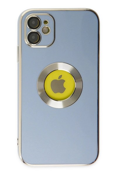 Mey İthalat®  iPhone 12 Kılıf Store Silikon - Sierra Blue