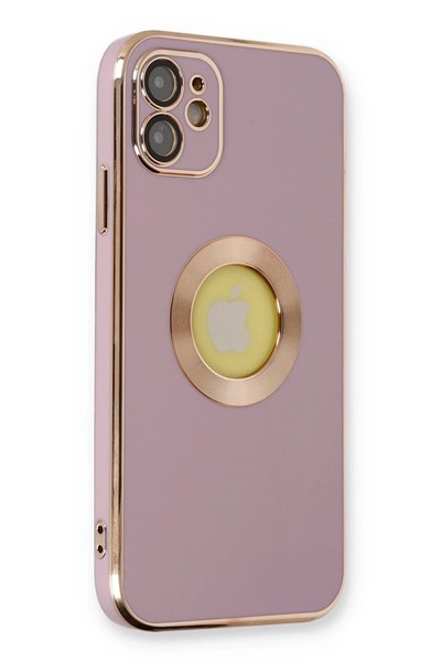 Mey İthalat®  iPhone 12 Kılıf Store Silikon - Mor
