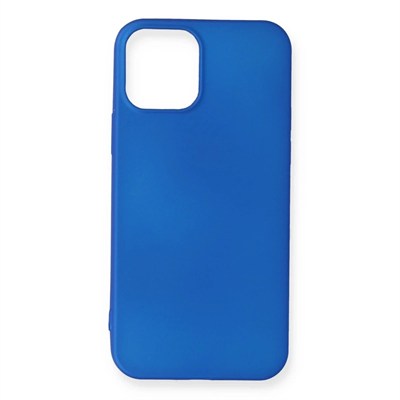 Mey İthalat®  iPhone 12 Mini Kılıf First Silikon - Mavi