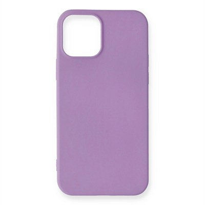 Mey İthalat®  iPhone 12 Mini Kılıf First Silikon - Lila