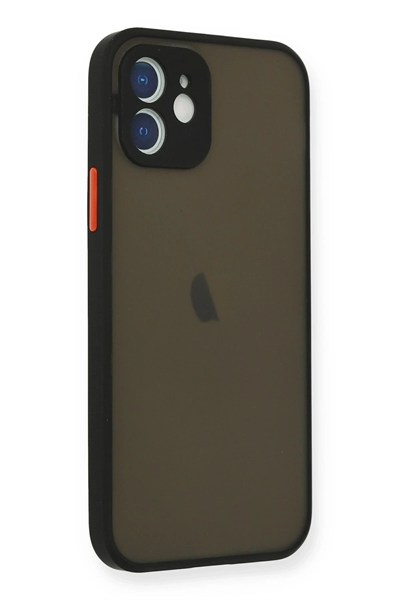 Mey İthalat®  iPhone 12 Mini Kılıf Montreal Silikon Kapak - Siyah