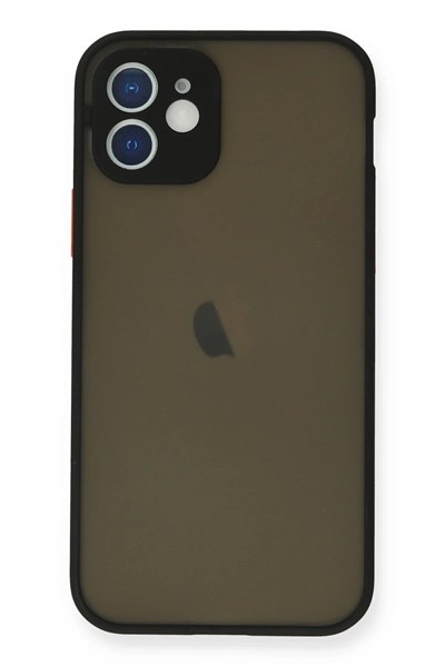 Mey İthalat®  iPhone 12 Mini Kılıf Montreal Silikon Kapak - Siyah