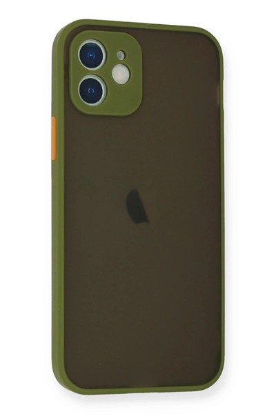 Mey İthalat®  iPhone 12 Mini Kılıf Montreal Silikon Kapak - Açık Yeşil