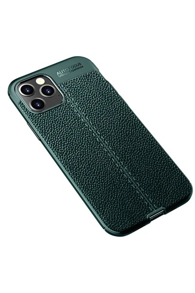 Mey İthalat®  iPhone 12 Pro Kılıf Auto Focus Kapak - Yeşil