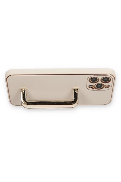 Mey İthalat®  iPhone 12 Pro Kılıf Coco Elit Kapak - Gold
