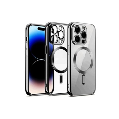 Mey İthalat®  iPhone 12 Pro Kılıf Kross Magneticsafe Kapak - Gümüş