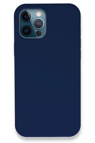 Mey İthalat®  iPhone 12 Pro Kılıf Lansman Legant Silikon - Lacivert