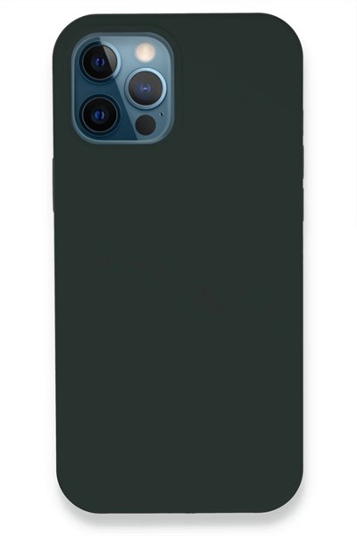 Mey İthalat®  iPhone 12 Pro Kılıf Lansman Legant Silikon - Koyu Yeşil