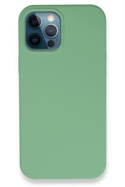 Mey İthalat®  iPhone 12 Pro Kılıf Lansman Legant Silikon - Yeşil