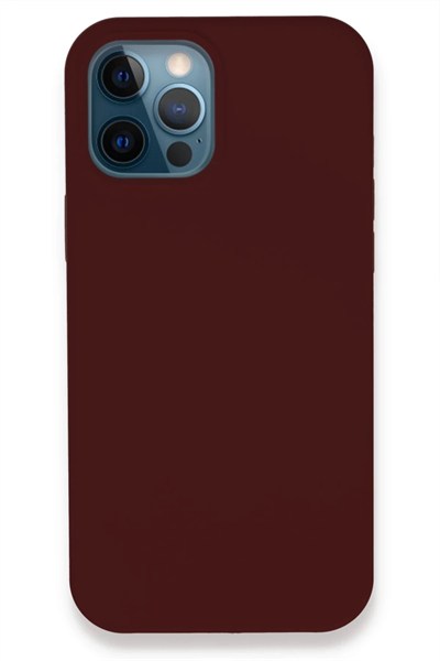 Mey İthalat®  iPhone 12 Pro Kılıf Lansman Legant Silikon - Bordo