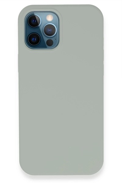 Mey İthalat®  iPhone 12 Pro Kılıf Lansman Legant Silikon - Açık Gri