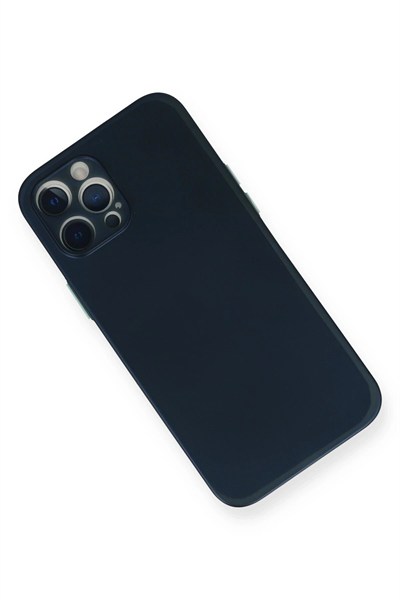 Mey İthalat®  iPhone 12 Pro Kılıf PP Ultra İnce Kapak - Mavi