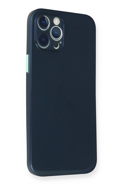 Mey İthalat®  iPhone 12 Pro Kılıf PP Ultra İnce Kapak - Mavi