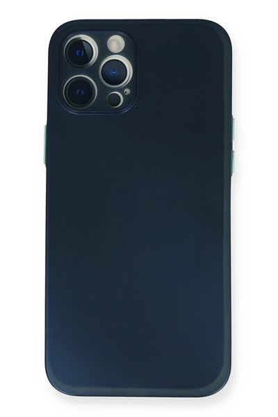 Mey İthalat®  iPhone 12 Pro Kılıf PP Ultra İnce Kapak - Mavi