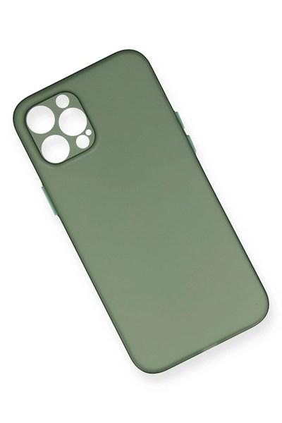 Mey İthalat®  iPhone 12 Pro Kılıf PP Ultra İnce Kapak - Yeşil