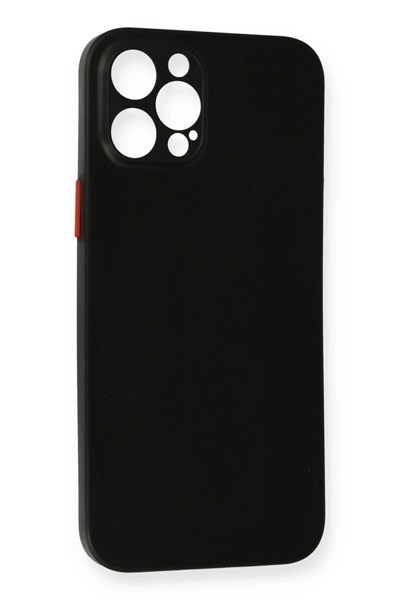 Mey İthalat®  iPhone 12 Pro Kılıf PP Ultra İnce Kapak - Siyah