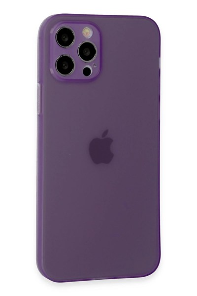 Mey İthalat®  iPhone 12 Pro Kılıf Puma Silikon - Koyu Mor