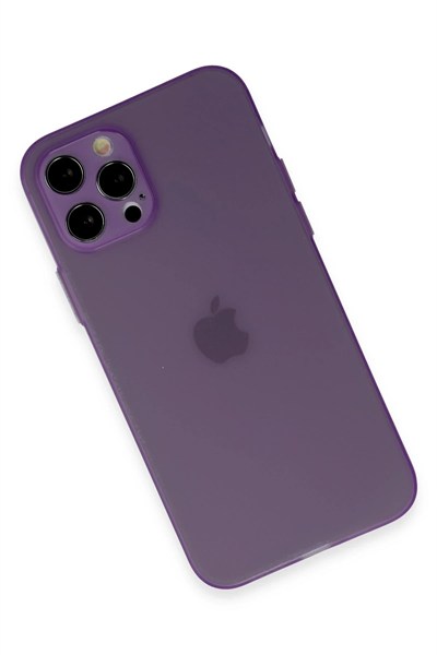 Mey İthalat®  iPhone 12 Pro Kılıf Puma Silikon - Koyu Mor