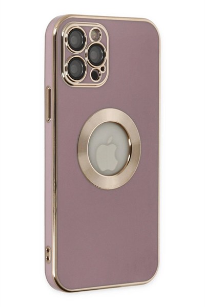 Mey İthalat®  iPhone 12 Pro Kılıf Store Silikon - Mor