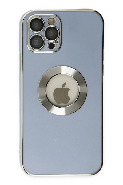 Mey İthalat®  iPhone 12 Pro Kılıf Store Silikon - Sierra Blue