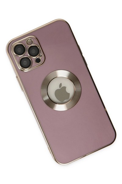 Mey İthalat®  iPhone 12 Pro Kılıf Store Silikon - Mor