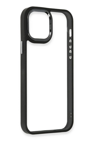 Mey İthalat®  iPhone 12 Pro Max Kılıf Dora Kapak - Siyah