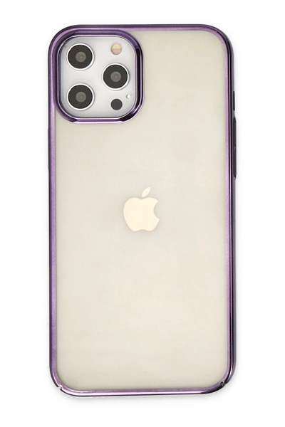 Mey İthalat®  iPhone 12 Pro Max Kılıf Element Silikon - Mor