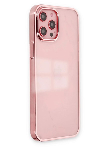 Mey İthalat®  iPhone 12 Pro Max Kılıf Element Silikon - Pembe