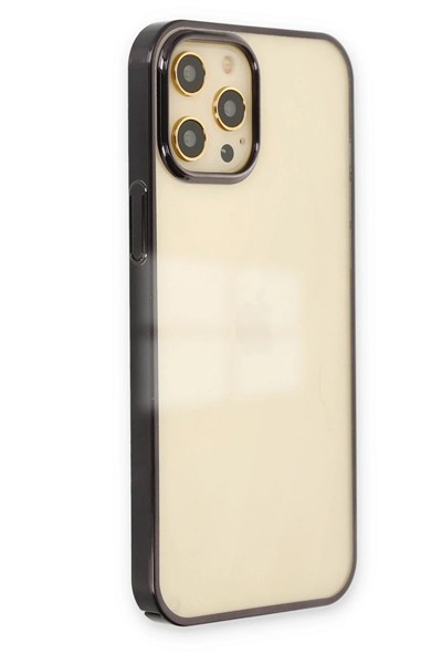 Mey İthalat®  iPhone 12 Pro Max Kılıf Element Silikon - Siyah