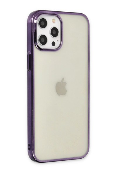 Mey İthalat®  iPhone 12 Pro Max Kılıf Element Silikon - Mor