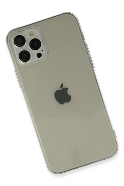 Mey İthalat®  iPhone 12 Pro Max Kılıf Fly Lens Silikon - Şeffaf