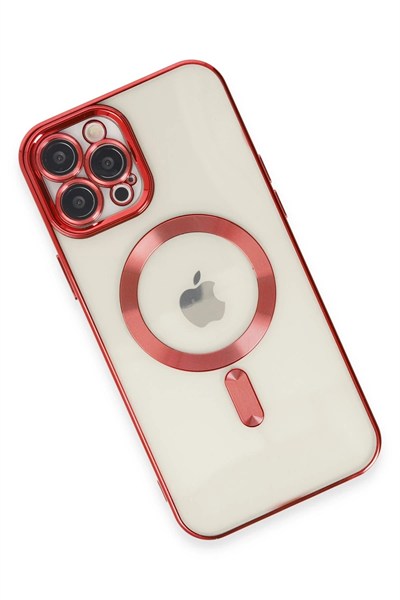 Mey İthalat®  iPhone 12 Pro Max Kılıf Kross Magneticsafe Kapak - Kırmızı