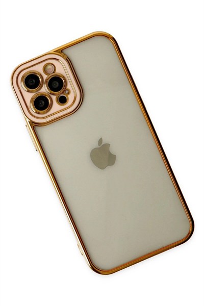 Mey İthalat®  iPhone 12 Pro Max Kılıf Liva Lens Silikon - Yeşil