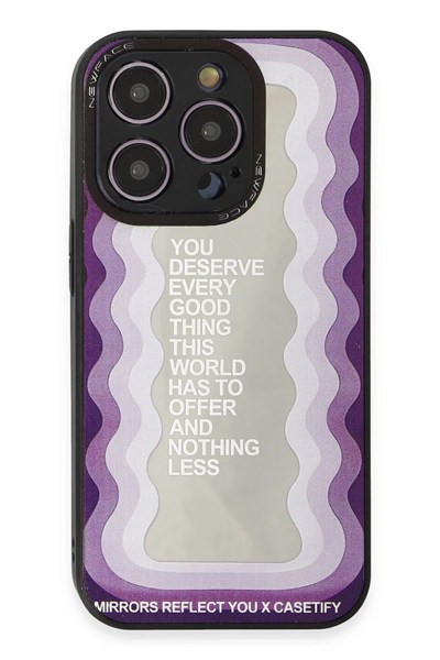 Mey İthalat®  iPhone 12 Pro Max Kılıf Mirror Desenli Kapak - Mirror - 5