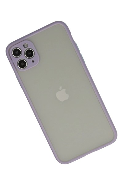 Mey İthalat®  iPhone 12 Pro Max Kılıf Montreal Silikon Kapak - Mor