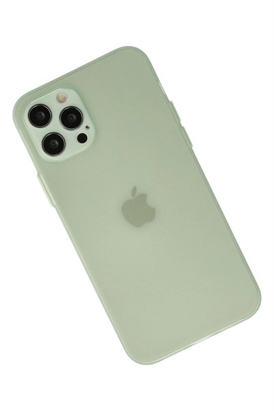 Mey İthalat®  iPhone 12 Pro Max Kılıf Puma Silikon - Açık Yeşil